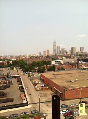 121 Panoramic view of the city Another view from the interior.