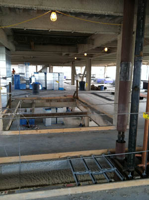 123 The elevator shaft The elevator shaft.