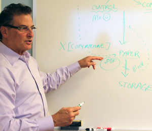 White board sized David H. Farb