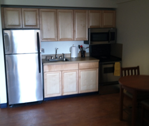 March 23 student residence kitchen overview Model kitchen