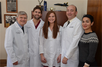 (l-r) Dean Hutter, Andrew Brattain DMD 16, Casey Smauder DMD 16, Dr. Calabrese, and Amy Nelson
