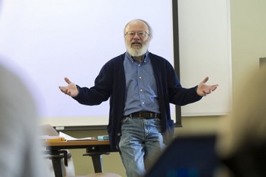 One of SPH’s original faculty members, George Annas is a BU William Fairfield Warren Distinguished Professor and director of the Center for Health Law, Ethics, & Human Rights, based at SPH. Photo by Kalman Zabarsky