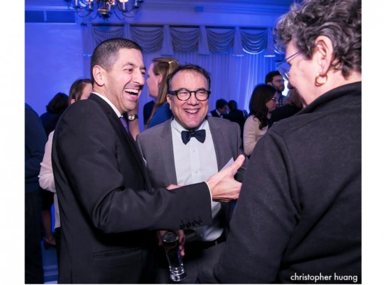 Dean Sandro Galea (left) with alumnus Russell Lopez '03. Credit Christopher Huang