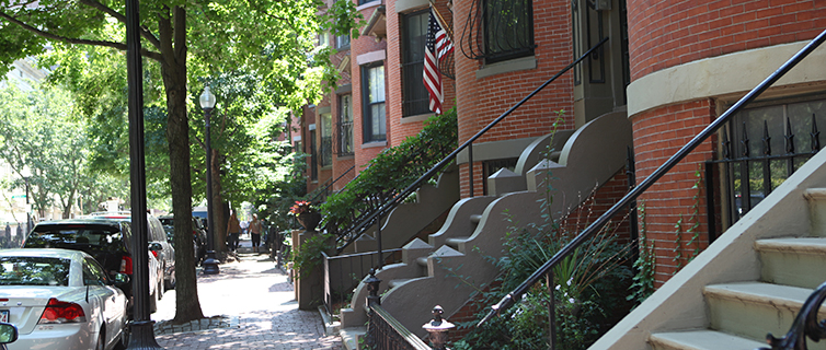 brownstones in Boston