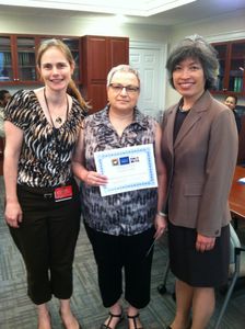 Jacqueline Chapski of Rheumatology is the recipient of the DOM Administration Award for June 2014. Congratulations Jacqueline for your outstanding achievement!