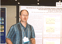 Anti Kalda presenting work at Neuroscience 2002