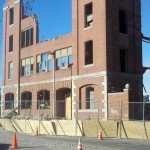 Demolition of building on site of new Student Residence