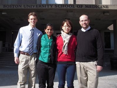 L to R: Stephen Alerhand, Amrita Devalapalli, Elizabeth Park, Jacob Wood