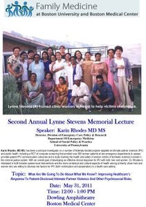 Microsoft Word - Second Annual Lynne Stevens Memorial Lecture _2