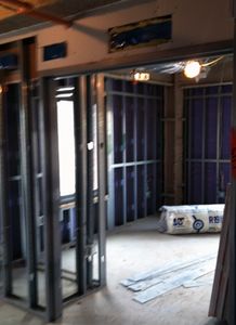 Living area under construction Living area under construction.