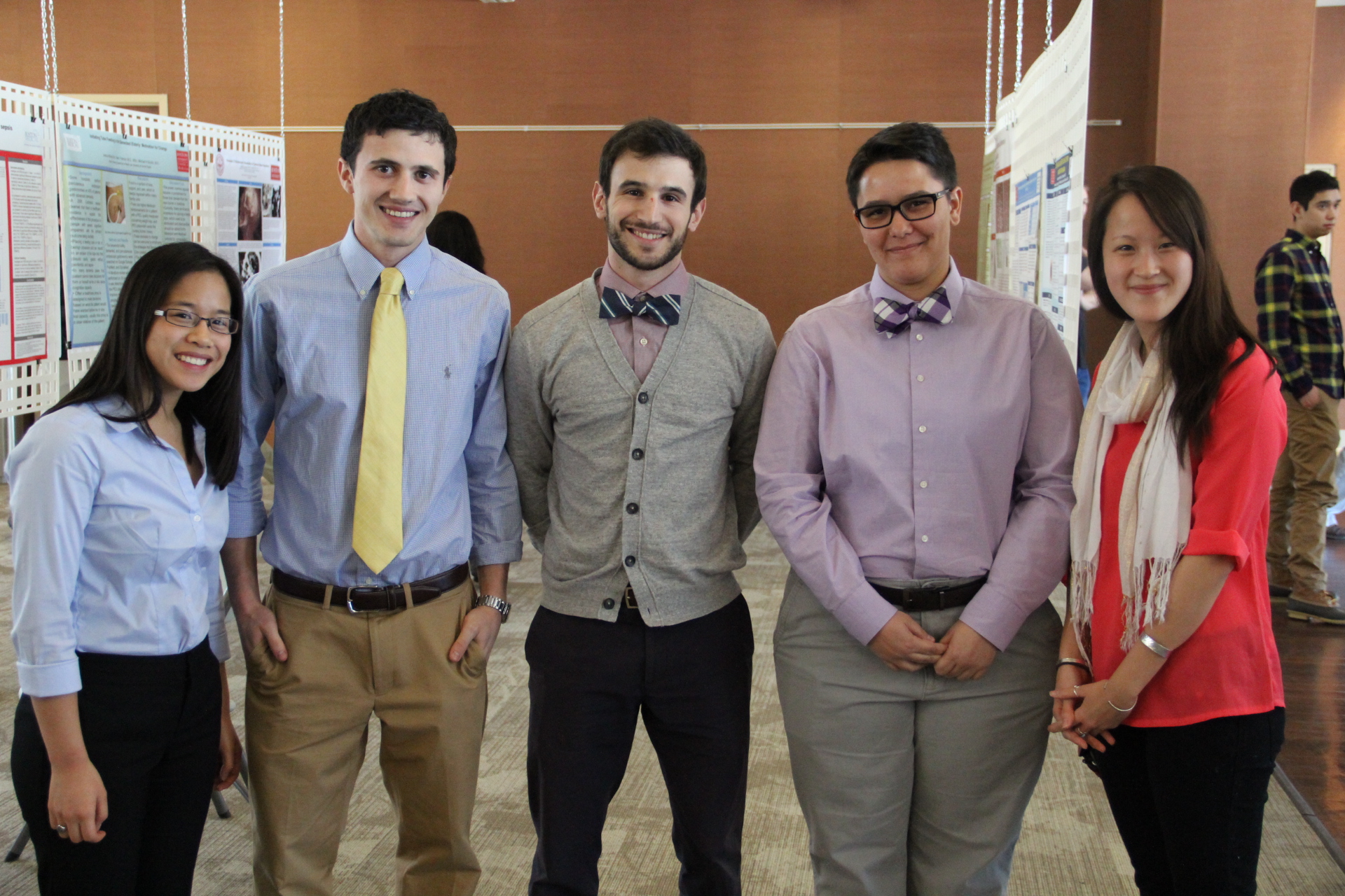 From left to right: Erica Li, Justin Slade, Daniel Wallman, Ivy Gardner, Michelle Zhang