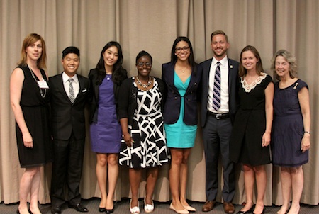 Leslie Maness (second from right) at Mahoney Fellows 2014 Presentation