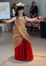 Belly dancer Aurel D’Agostino performs at 2014 Celebrating Diversity Fair.