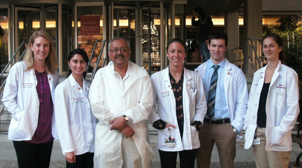 (L-R): Kimberly Moulton, Anuja Oza, Sibaji Sarkar, Shannon Byler, Garrick Horn and Mckenna Longacre