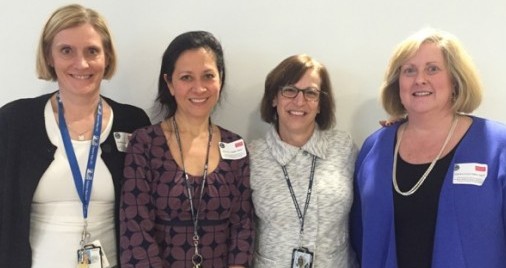 Event organizers (l to r) Barbara Niles, PhD, DeAnna Mori, PhD, Maxine Krenge, PhD and Carole Palumbo, PhD.