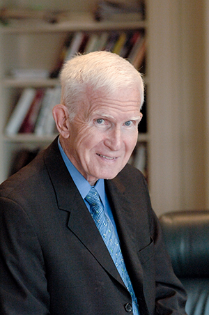 Richard Egdahl, a retired surgeon and educator, held many key leadership roles at MED. Photo by Kalman Zabarsky