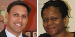 Lto r: Arvin Garg, Renée Boynton-Jarrett