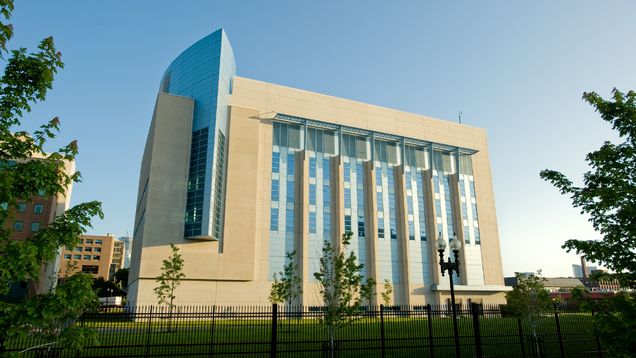 Boston University’s National Emerging Infectious Diseases Laboratories facility.