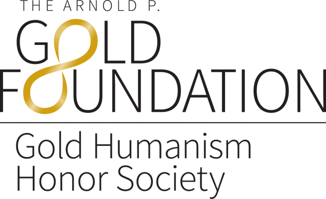 The Arnold P. Gold Foundation Gold Humanism Honor Society logo