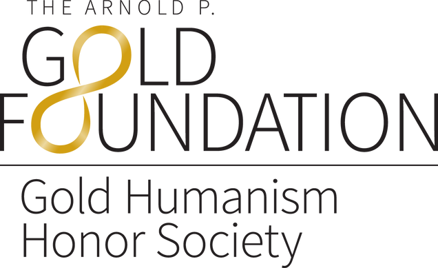 The Arnold P. Gold Foundation Gold Humanism Honor Society logo