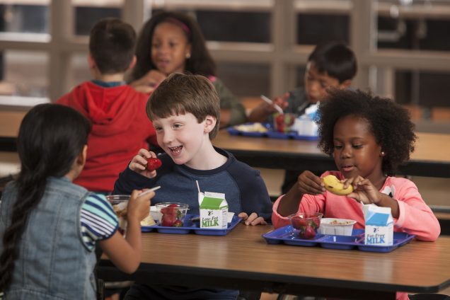 COM-children eating lunch