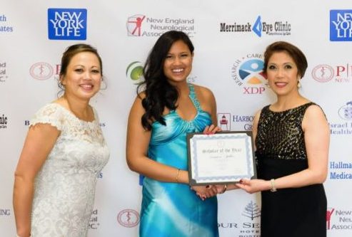 From left to right: Dr. Grace Perez-Lirio (PMA President), Veronica Faller (Scholar of the Year) and Dr. Fe Festin (PMA Board Chairman)