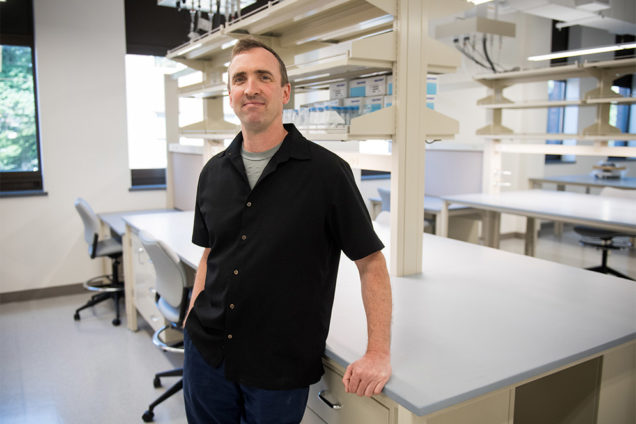 Andrew Emili, with a joint appointment as a professor in the MED biochemistry department and the CAS biology department, is the director of the new University-wide Center for Network Systems Biology. Photo by Cydney Scott.