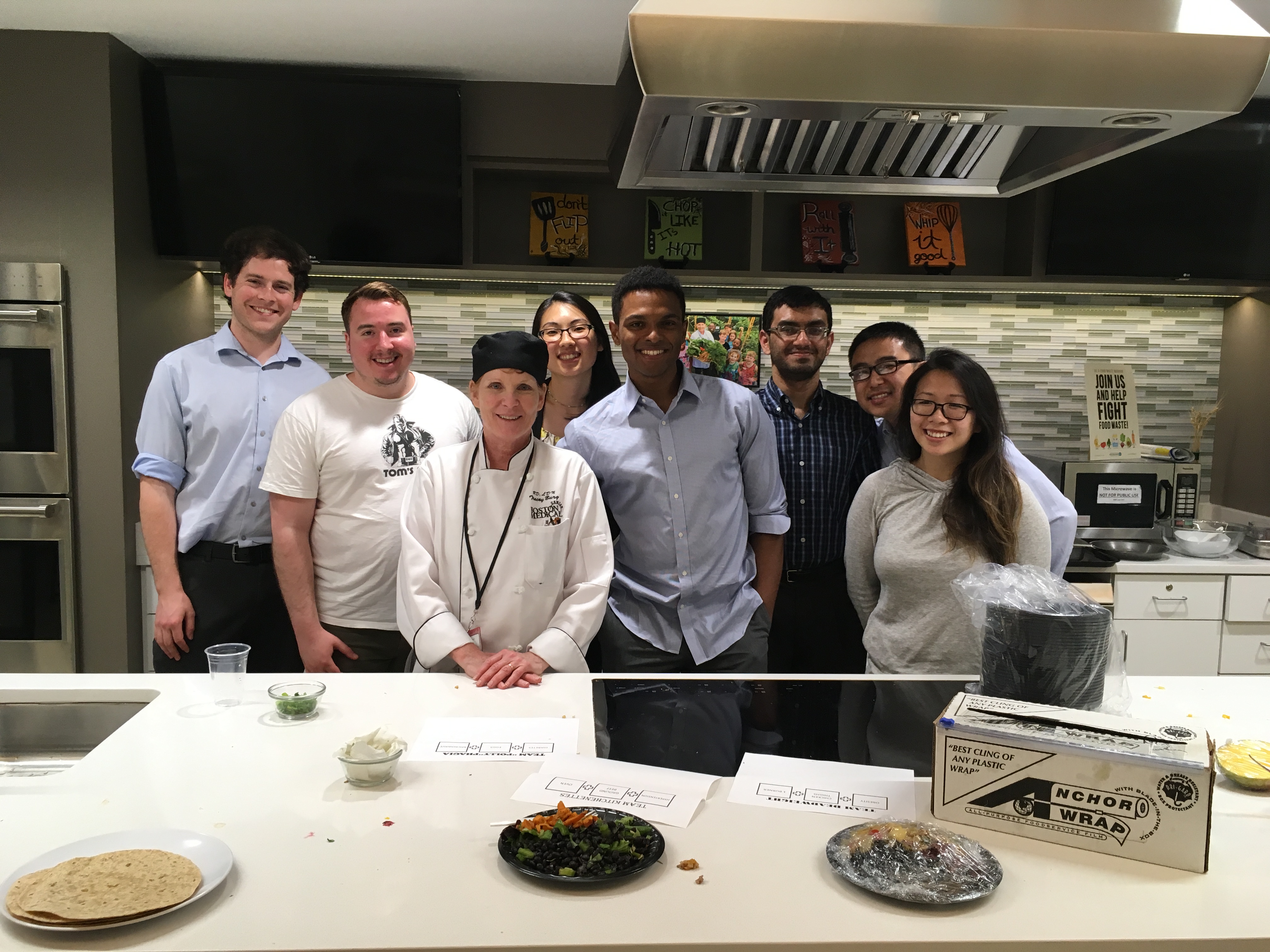 (Lto r) Tyler Ryan, Deen Debryn, Tracey Burg, Ann Sheng, Jarrod Moore, Ali Siddiqui, Anh Cheng.