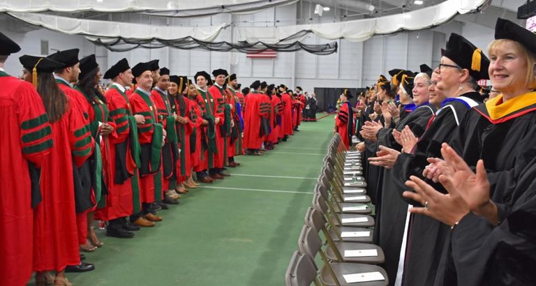Students at commencement