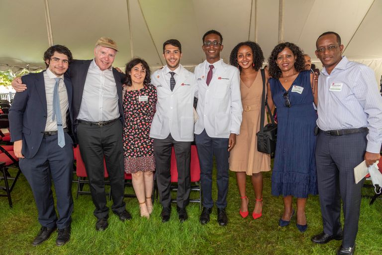 2021 White Coat Students and Family.