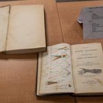 Books from the original medical school library: A Dictionary of Practical Medicine, published in 1859 (above) and Practical Anatomy, Physiology and Pathology; Hygiene and Therapeutics, published in 1850.