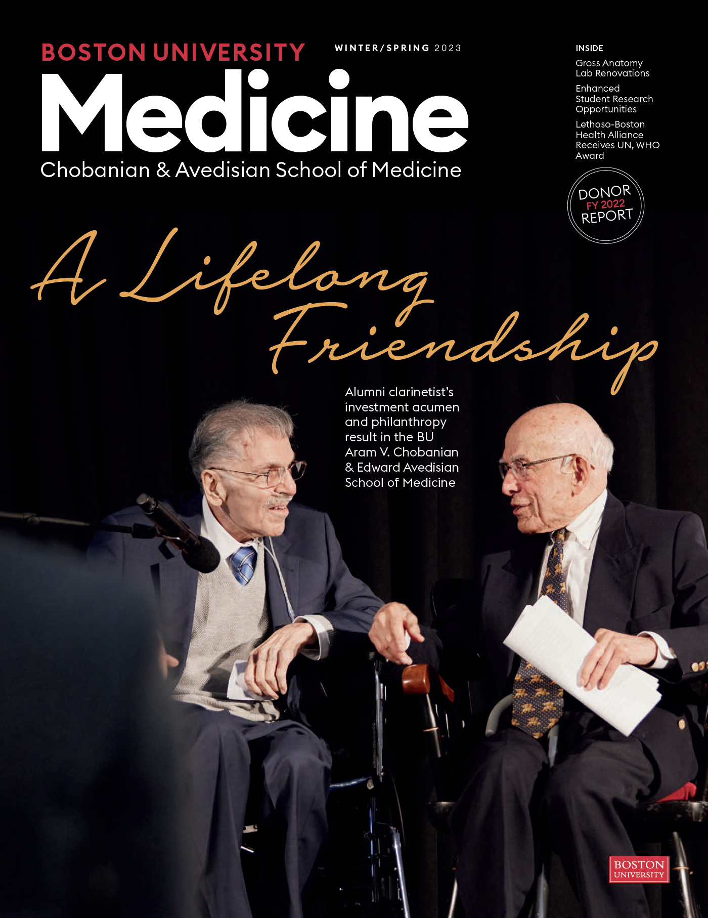 Boston University Medicine magazine Winter 2022 cover thumbnail