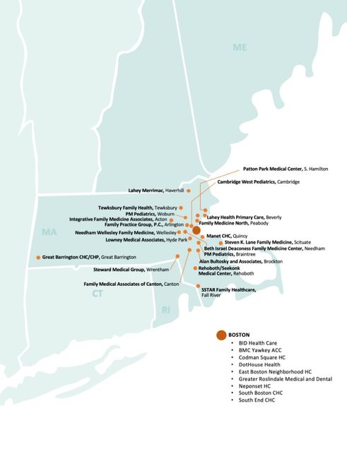 Map of Family Medicine affiliates