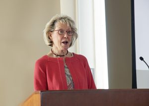 Pamela Avedisian at podium