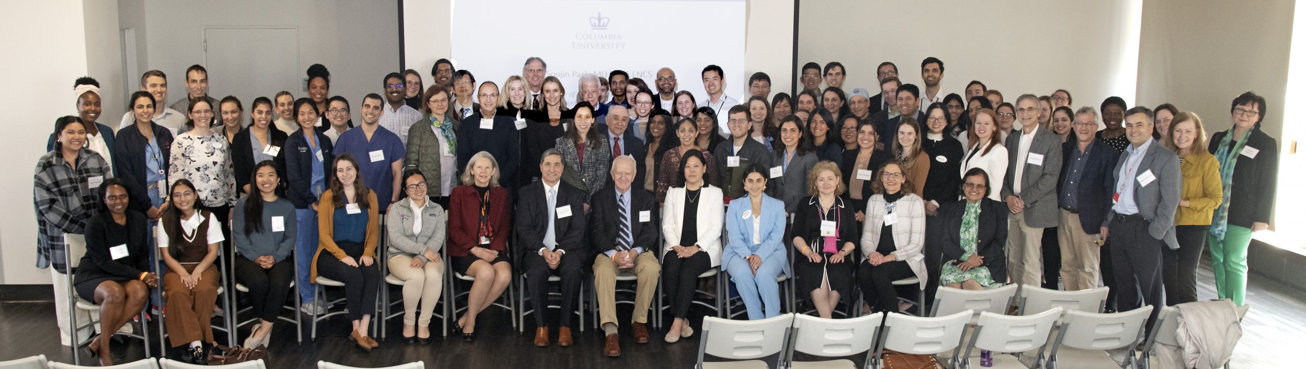 large group shot of all attendees and participants in event