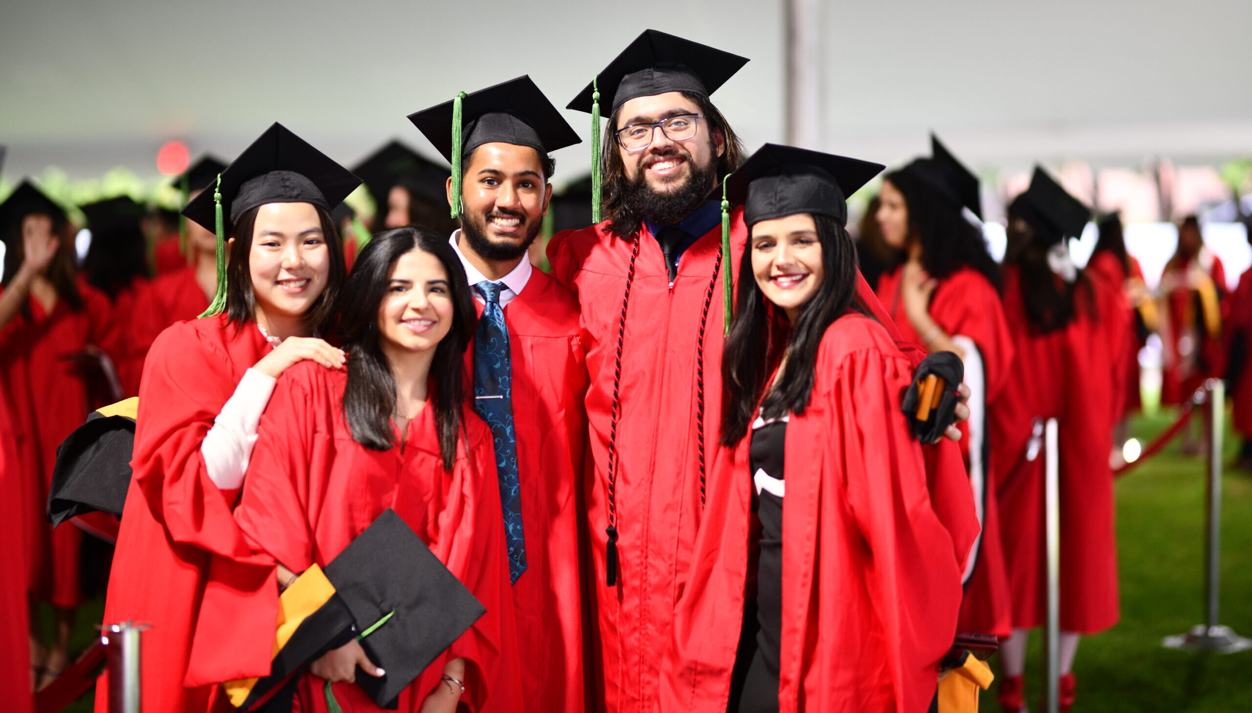 Group shot of GMS students pre-convocation