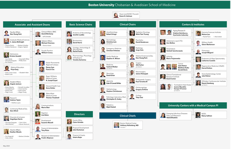 School of Medicine Staff Chart