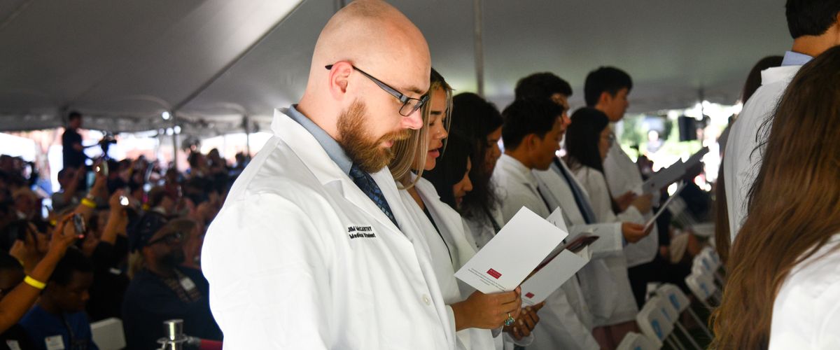White coat ceremony.