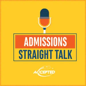 Logo for the podcast, Admissions Straight Talk