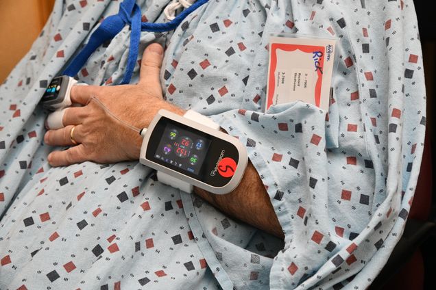 FHS participant with wearable device