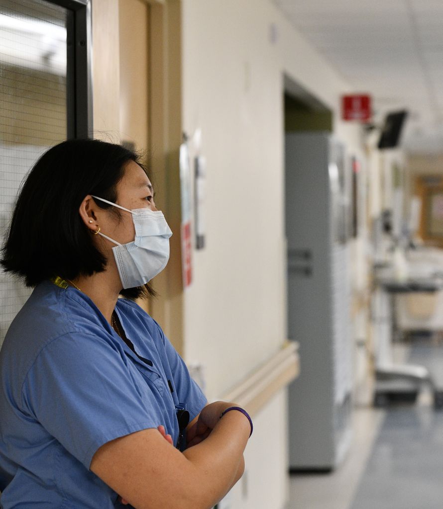 Rachel Kim is one of five second-year BU medical students participating in The Other Side of the Bed program on the wards at the West Roxbury VA Medical Center.