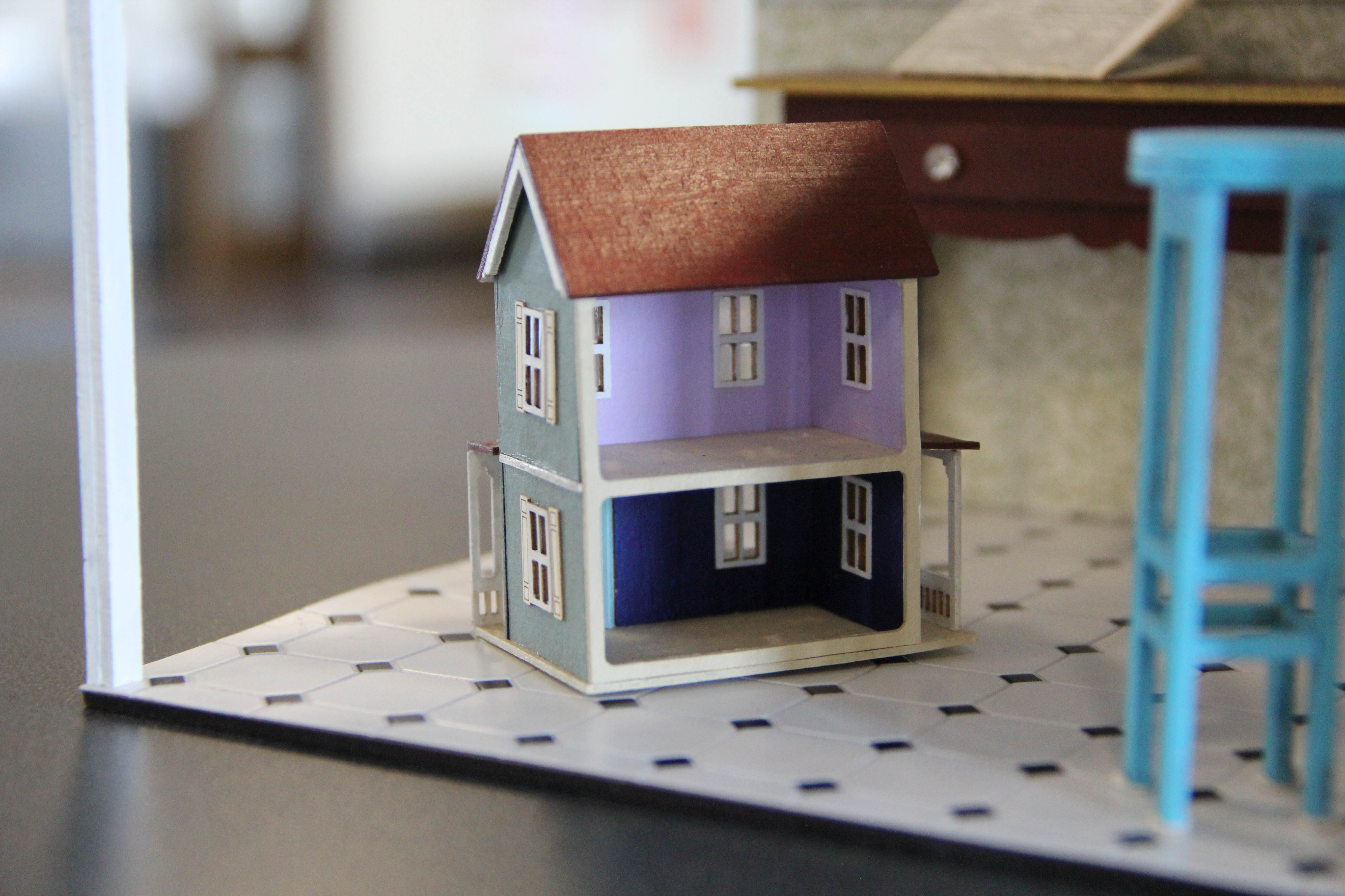 tiny dollhouse room
