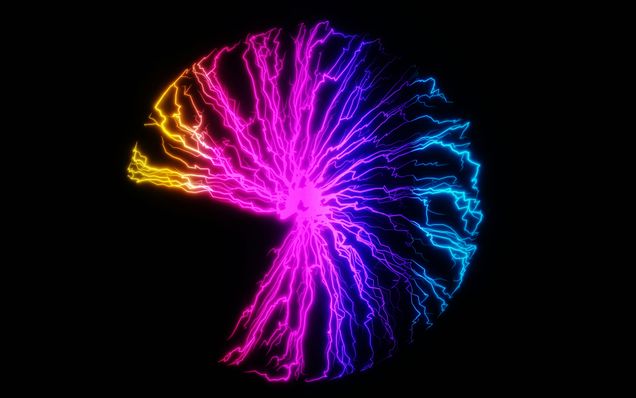 colorful circular image meant to represent neural networks