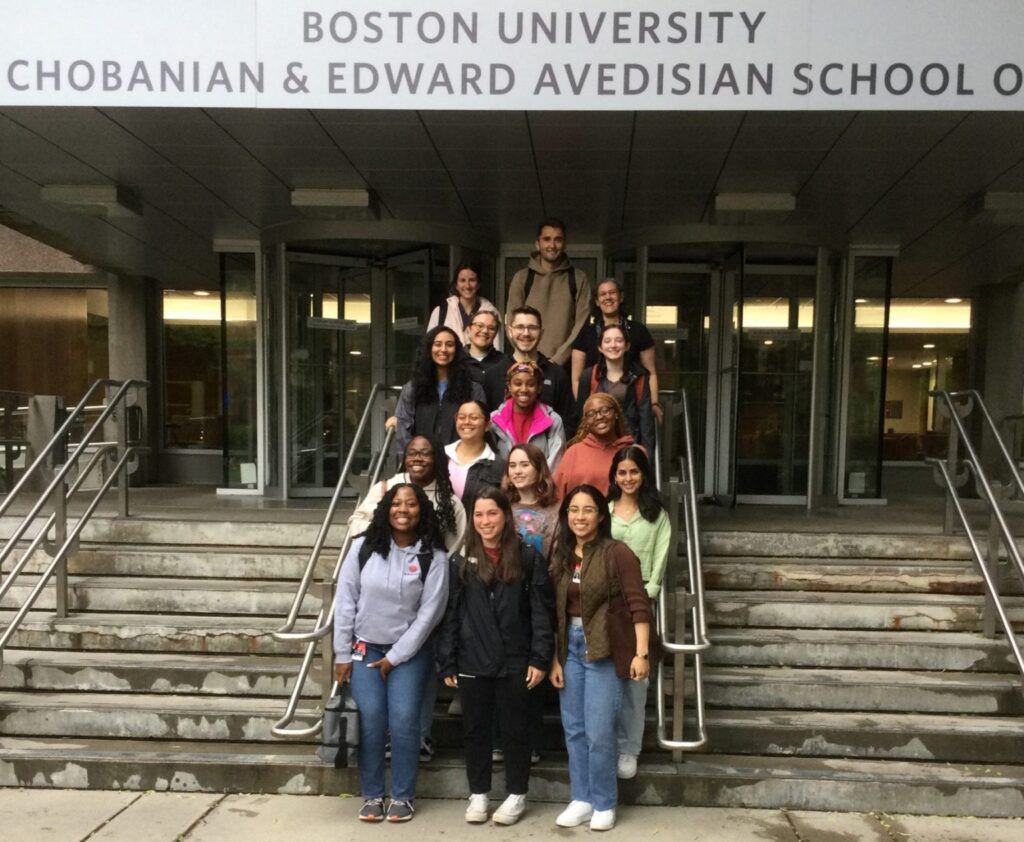 The 2023 STaRS scholars gather on the steps of the Instructional Building.