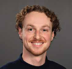 Red head man with moustache and beard, smiling