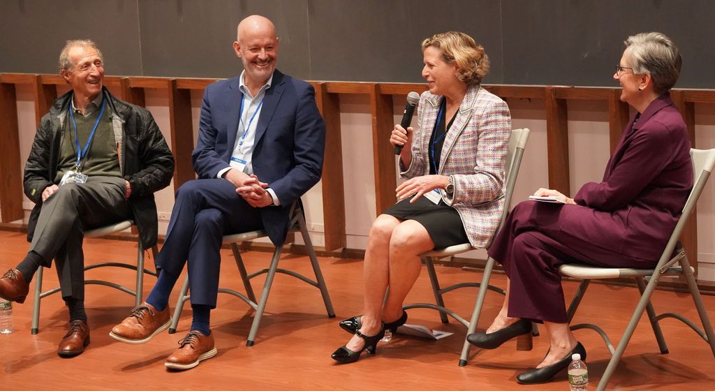 Evans day Q&A panel in Keefer auditorium