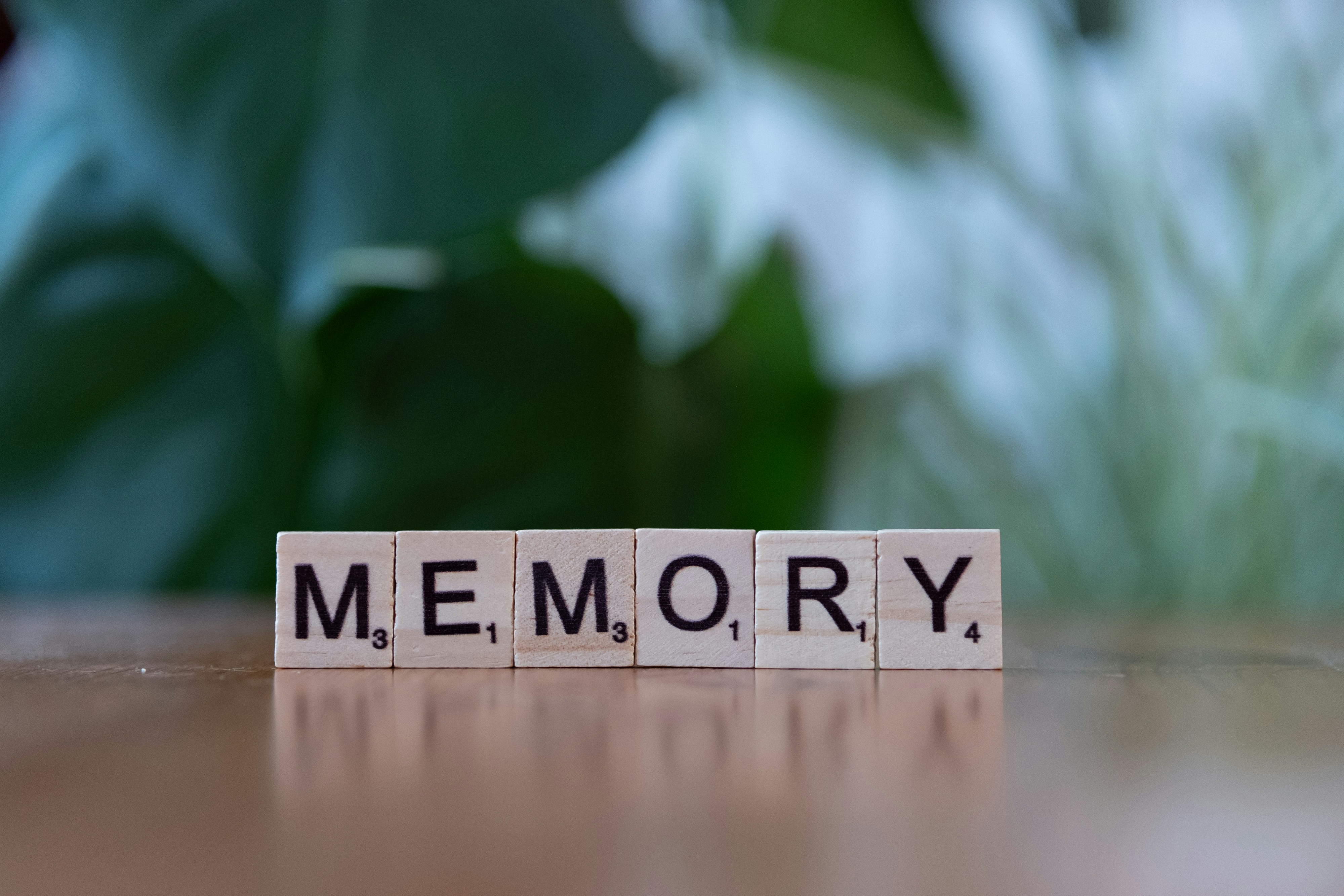 Memory spelled out in tiles