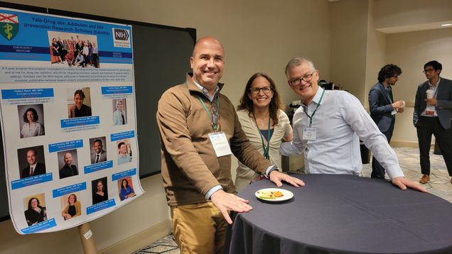 Daniel Fuster, Jen Edelman, and Alex Walley at RAMS Reception