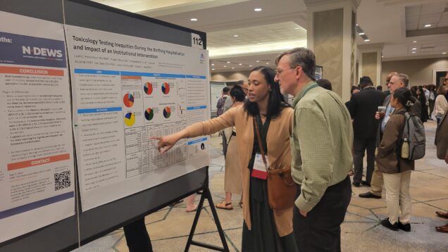 Leah Habersham presents her research as a poster at CPDD