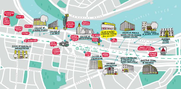 Boston University Campus Map